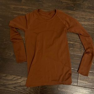 brick red lululemon swiftly tech